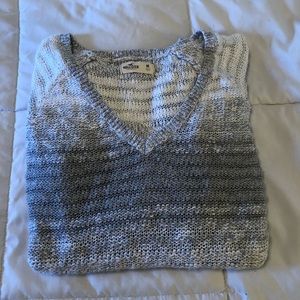Grey and White Sweater